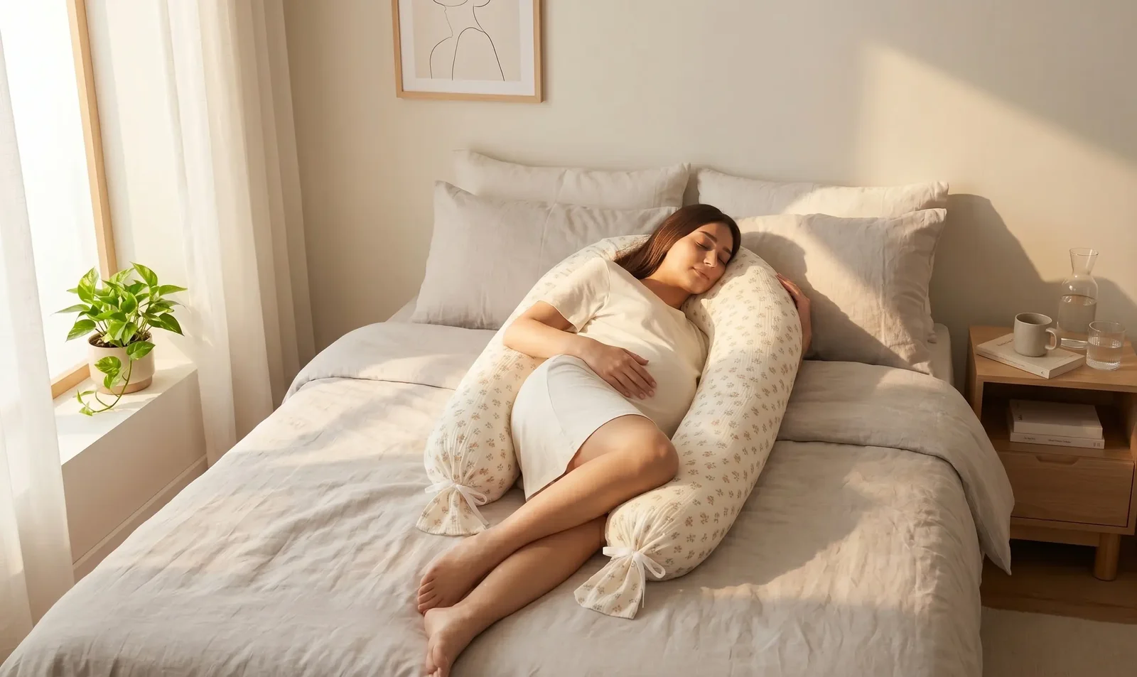 The Meadow Breeze Foldable Pregnancy Pillow